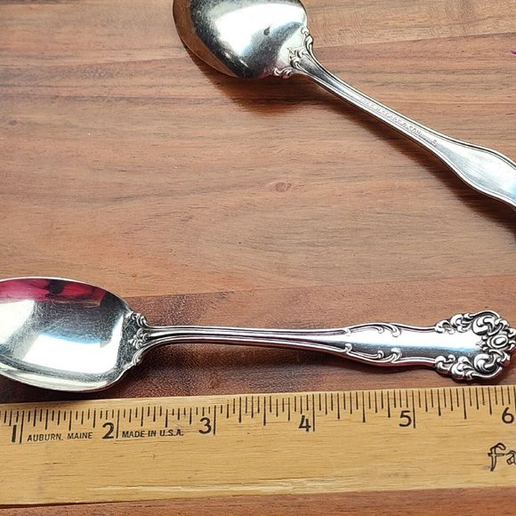 1865 H Sears And Son Silverplate Como Teaspoon 6" set of 2 antique flatware - Picture 10 of 10